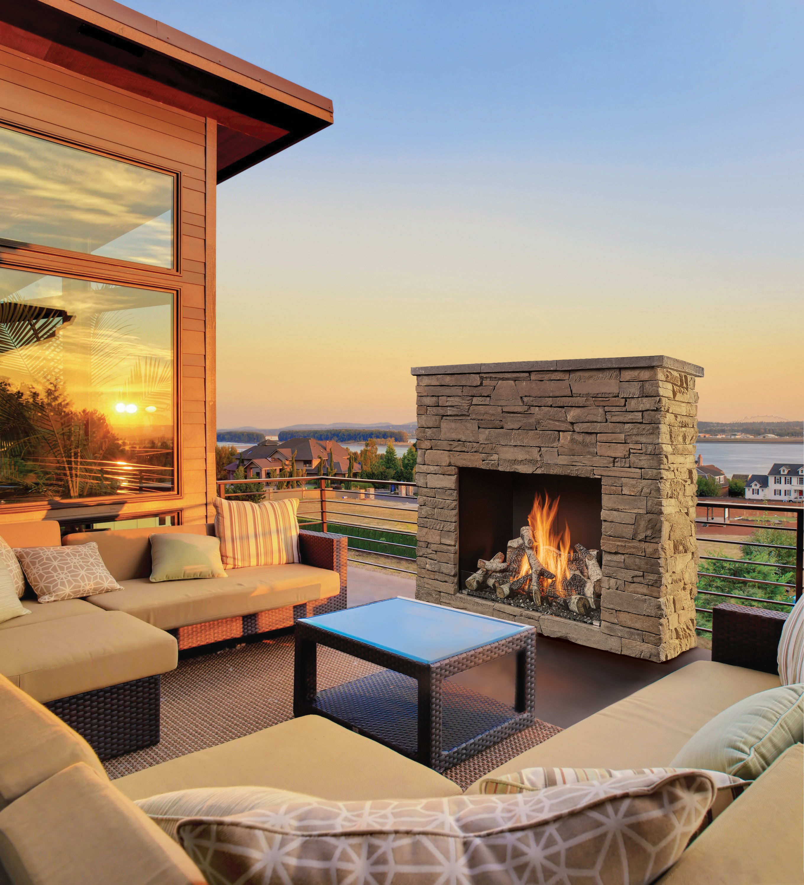 linear firepit
